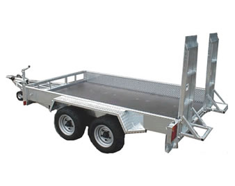 3.5 Tonne Twin Axle Plant  Trailer - c/w Ramp