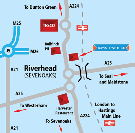 Sevenoaks map